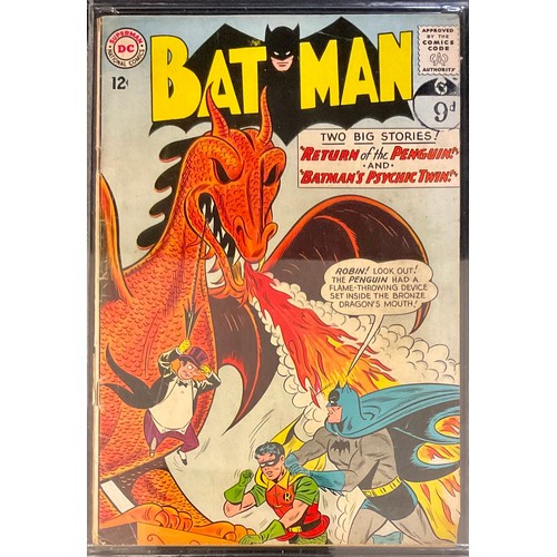 2543 - Batman #155 (1963) CGC Graded 3.0, off-white to white pages. 1st Silver Age Penguin appearance. Shel... 