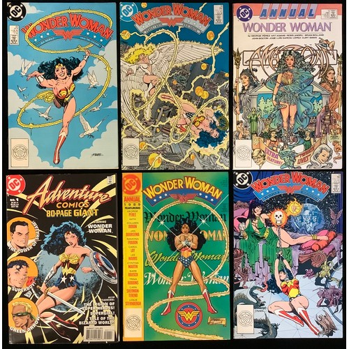 2552 - 6 Wonder Woman comics. #16, 19, 22 (1988) Annual #1 (1988), #2 (1989), Adventure Comics 80-page Gian... 