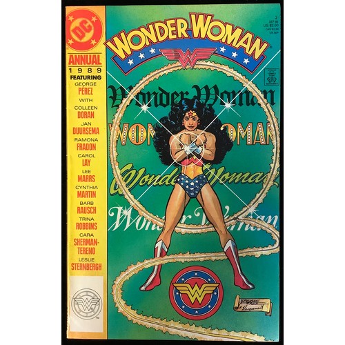 2552 - 6 Wonder Woman comics. #16, 19, 22 (1988) Annual #1 (1988), #2 (1989), Adventure Comics 80-page Gian... 