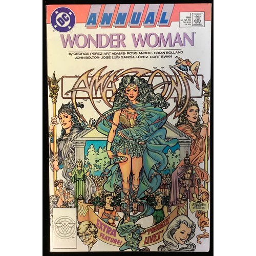 2552 - 6 Wonder Woman comics. #16, 19, 22 (1988) Annual #1 (1988), #2 (1989), Adventure Comics 80-page Gian... 