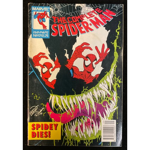 2555 - 14 Spiderman Comics. Web of Spider-man #90 Holofoil cover (1992). Spider-man Unlimited #1 (1993) 1st... 