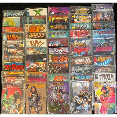 2558 - 53 mixed indie comics. Cyblade, Bodycount, Gen-13, Image comics, Dark Horse comics etc... varied con... 