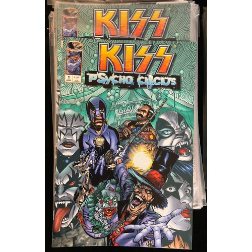 2561 - A large collection of modern Image / Top Cow comics, approx 230. Kiss; Psycho Circus, Cyber Force, P... 