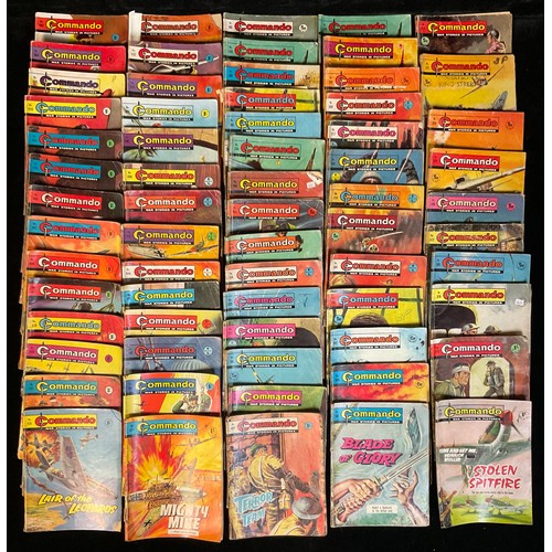 2570 - Approx 66 Commando comics, 400 and 500 series. Mixed issues. D. C. THOMSON & co publishing, London, ... 