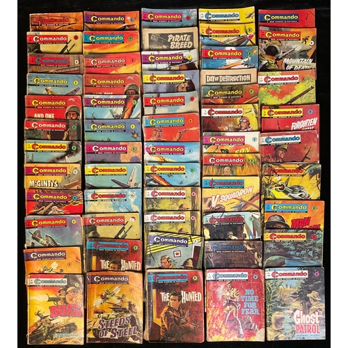 2571 - 57 Commando Comics, 200 & 300 series. D. C. THOMSON & co publishing, London. 1966-1969. Mixed low gr... 