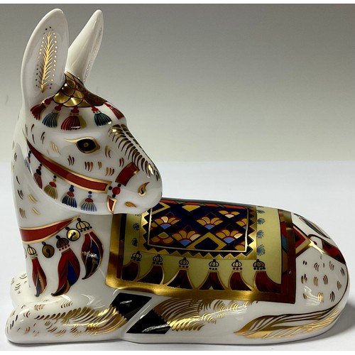 638 - A Royal Crown Derby paperweight, Thistle Donkey, Govier's exclusive commission, limited edition of 1... 