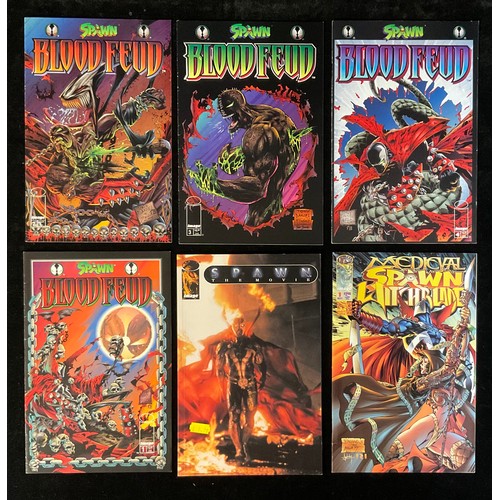 2557 - 17 Spawn Comics. Curse of the Spawn #1 & #2 (1996). Spawn and WildC.A.T.S #1, #2 & #4. Spawn the Imp... 