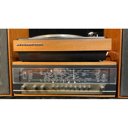 741 - A Bang & Olufsen Beogram 1000 record player/turntable; a Bang & Olufsen Beomaster 900 receiver; a pa... 