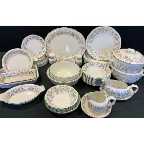 202 - A Poole pottery, The Campden collection 'Daisy' pattern dinner service inc seven dinner plates, eigh... 