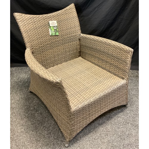 242 - A Conservatory wicker armchair, ‘Goodrick’ model, by Hartman essential.