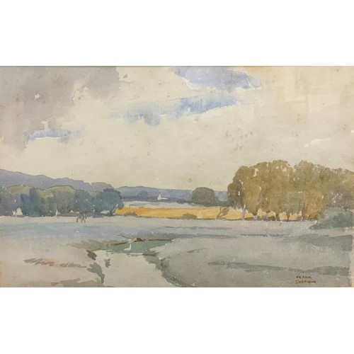 309 - Frank Sherwin (1896-1985) Alfriston Sussex, signed, watercolour, 30cm x 50cm;  Jean C Coulton, West ... 