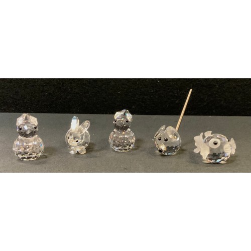 405 - Swarovski Crystal - models, Fish, Mouse, three Rabbits, all boxed (5)