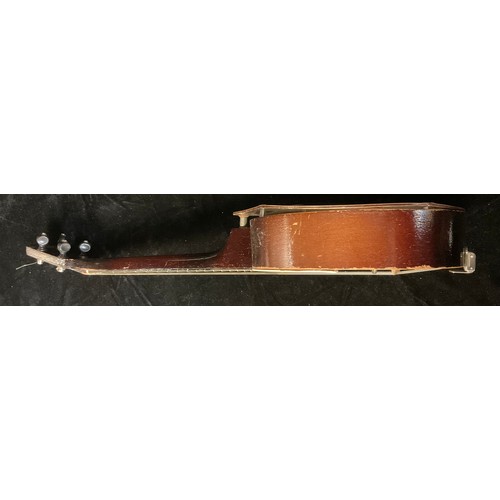 964 - Musical Instruments - an early 20th century Keech banjolele, cased