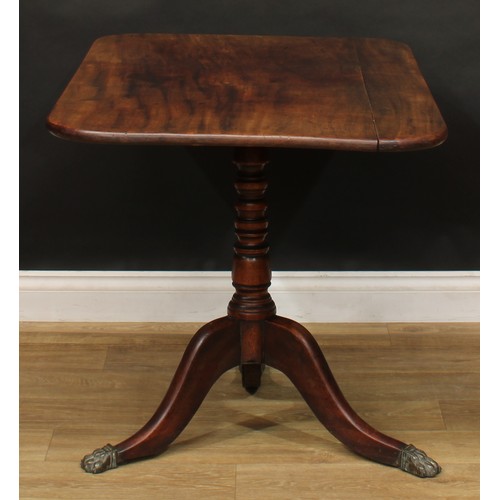 206 - A Regency mahogany tripod occasional table, 70.5cm high, 67.5cm wide, 108cm deep, c.1820