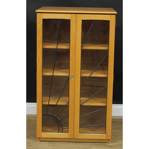 1250 - A contemporary bespoke display cabinet, 111cm high, 64.5cm wide, 55.5cm deep