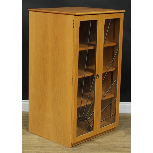 1250 - A contemporary bespoke display cabinet, 111cm high, 64.5cm wide, 55.5cm deep