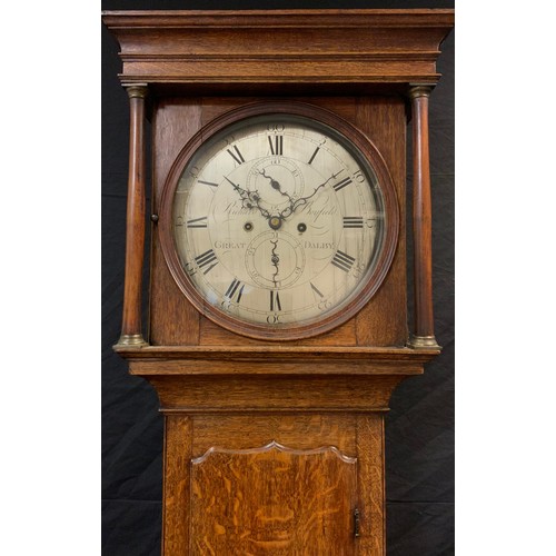 90 - A late 18th century Longcase clock by Richard Boyfield, Great Daley, c.1780, eight-day movement, cir... 