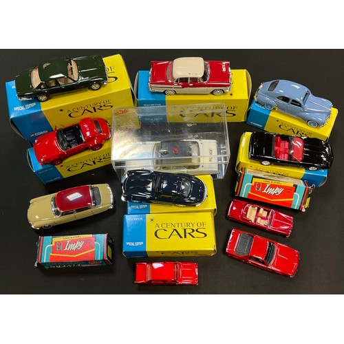 362 - Lonestar Impy super cars, 18 ford Gt Corsair, 22Rolls Royce Silver Cloud III, both boxed; Solido Cen... 