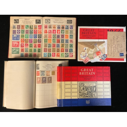 439 - Stamps - GB and world - Great Britain Commemorative Stamps, in album with sleeve; schoolboy stamp al... 