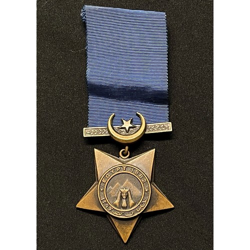 5002 - Khedives Star Egypt 1882 medal. Complete with original ribbon.