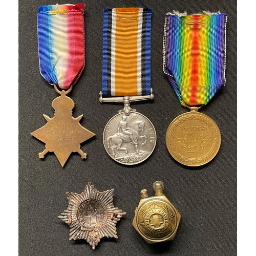5013 - WWI British Medal group comprising of 1914-15 Star, British War Medal and Victory Medal to 12868 Pte... 