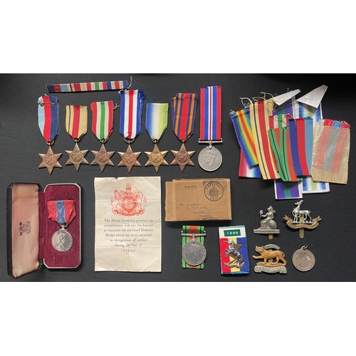 5020 - WW2 British Medal Collection comprising of: 1939-45 Star, Africa Star, Italy Star, France & Germany ... 