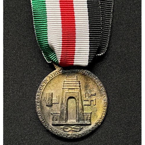 5028 - WW2 Third Reich Medaille für den Italiensch-Deutschen Feldzug in Afrika - Italian/German African Cam... 
