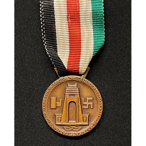 5042 - WW2 Third Reich Medaille für den Italiensch-Deutschen Feldzug in Afrika - Italian/German African Cam... 