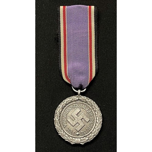5044 - WW2 Third Reich Luftschutz-Ehrenzeichen 2. Stufe - Air Warden Honor Award 2nd Class. Alloy version. ... 