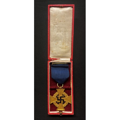 5055 - WW2 Third Reich Treue Dienst Ehrenzeichen, 40 Jahre - Faithful Service Award, 40 years. No makers ma... 