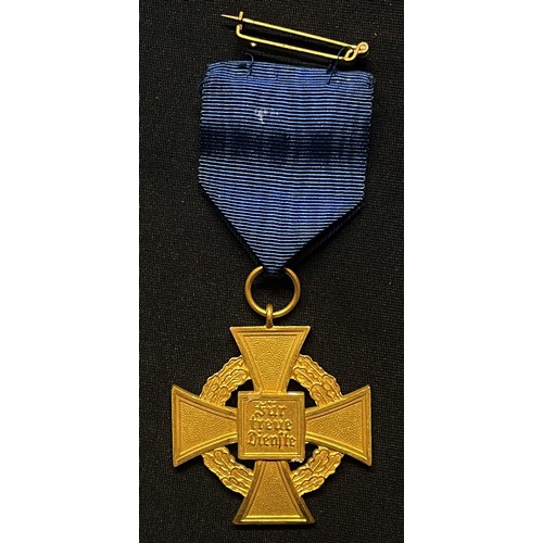 5055 - WW2 Third Reich Treue Dienst Ehrenzeichen, 40 Jahre - Faithful Service Award, 40 years. No makers ma... 