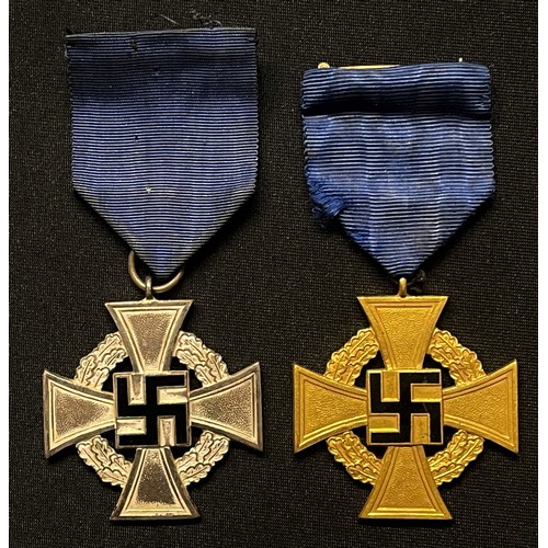 5056 - WW2 Third Reich Treue Dienst Ehrenzeichen, 25 Jahre und Treue Dienst Ehrenzeichen, 40 Jahre - Faithf... 
