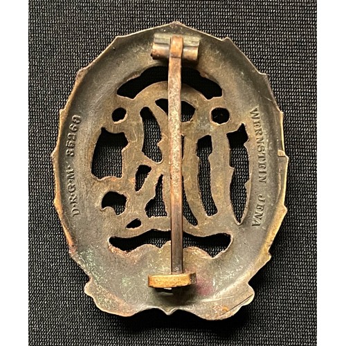 5070 - WW2 Third Reich DRL Sportabzeichen in Bronze - National Sports Badge in Bronze. Maker marked 