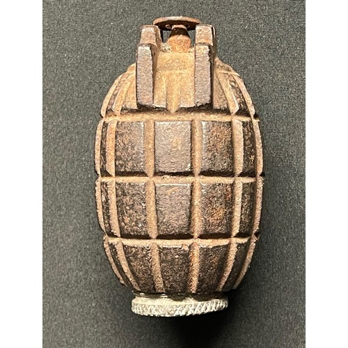 5114 - WW1 British No5 Mills Grenade. INERT & FFE. Baseplate marked No.5 MkI and dated 9/15. Maker marked 