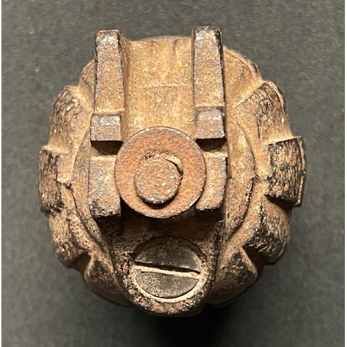 5114 - WW1 British No5 Mills Grenade. INERT & FFE. Baseplate marked No.5 MkI and dated 9/15. Maker marked 