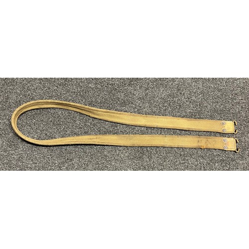 5117 - WW1 British Lee Enfield Webbing Rifle Sling. Maker marked and dated  