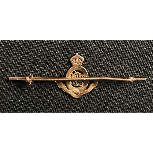 5128 - WW1 British Indian Army XXVII Punjabis Sweetheart Brooch in 9ct Gold and enamels. Weight 2.82 grams.... 