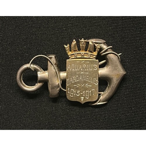 5133 - WW1 British Royal Navy Sweetheart collection: HMS Starfish Sweeheart Brooch in hallmarked silver, Bi... 