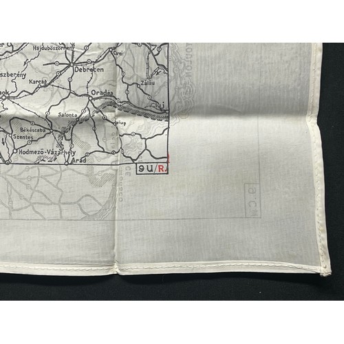 5160 - WW2 British Escape and Evasion Map of France & Germany Code 9C(a) / 9U/R.
