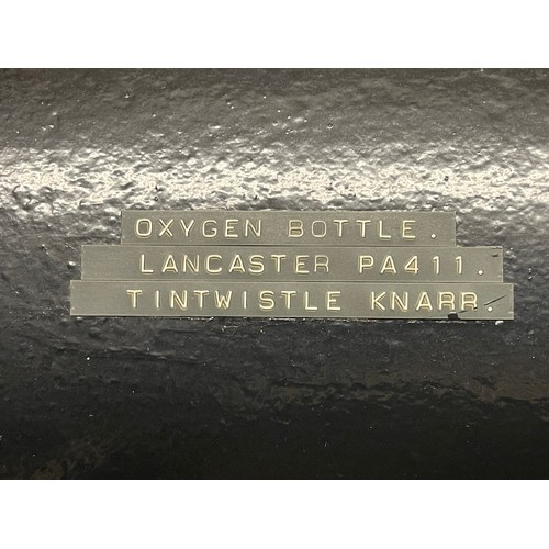 5175 - WW2 British RAF Lancaster Bomber Oxygen Bottle recovered from crashed Lancaster PA 411 lost at Tintw... 
