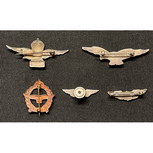 WW2 British RAF Sweetheart brooches x 2 both in Silver: South African ...