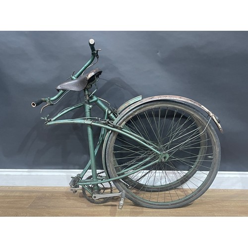 5205 - WW2 British BSA Paratroopers Folding Bicycle. Original unrestored condition. Frame number R49229. Th... 