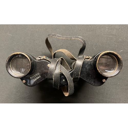 5213 - WW2 British items: Pre war Binoculars marked 