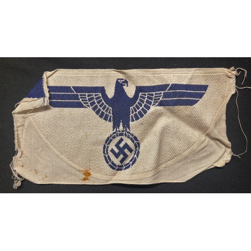 5238 - WW2 Third Reich Kriegsmarine Bevo breast eagle in  unissued condition: Large size sports vest eagle ... 