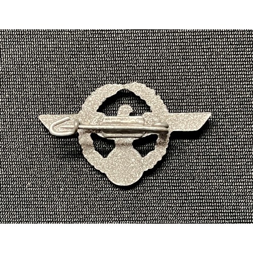 5240 - WW2 Third Reich Luftwaffe Fliegerhorst Koniggratz identity badge: Luftwaffe Marksmans lanyards badge... 