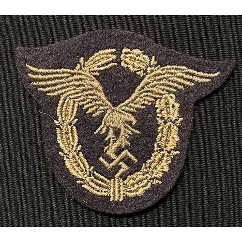 5247 - WW2 Third Reich Luftwaffe Flugzeugführerabzeichen - Luftwaffe Pilots badge cloth active service vers... 