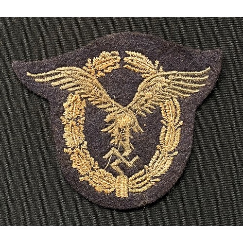 5247 - WW2 Third Reich Luftwaffe Flugzeugführerabzeichen - Luftwaffe Pilots badge cloth active service vers... 