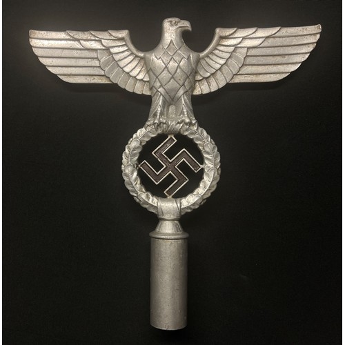 5249 - WW2 Third Reich 2nd Pattern NSDAP Banner Top. Pole fixing is marked 