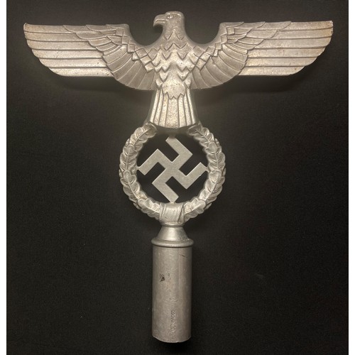 5249 - WW2 Third Reich 2nd Pattern NSDAP Banner Top. Pole fixing is marked 