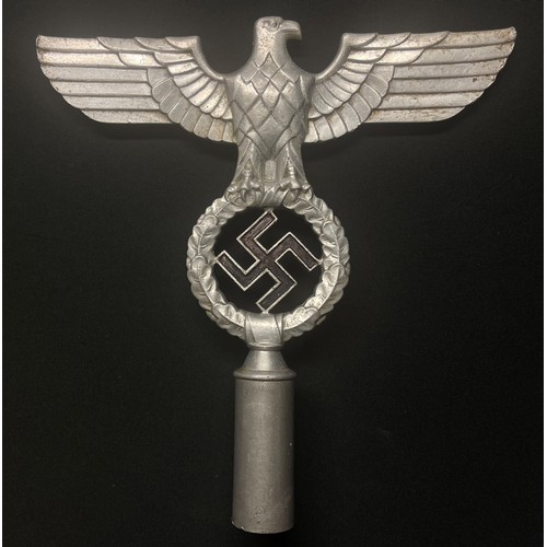 5250 - WW2 Third Reich 2nd Pattern NSDAP Banner Top. Pole fixing is marked 